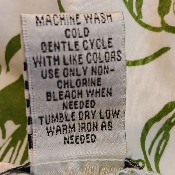 Robbie Bee Woman Green Floral Cotton Dress. Garden Girl. - Picture 10 of 12